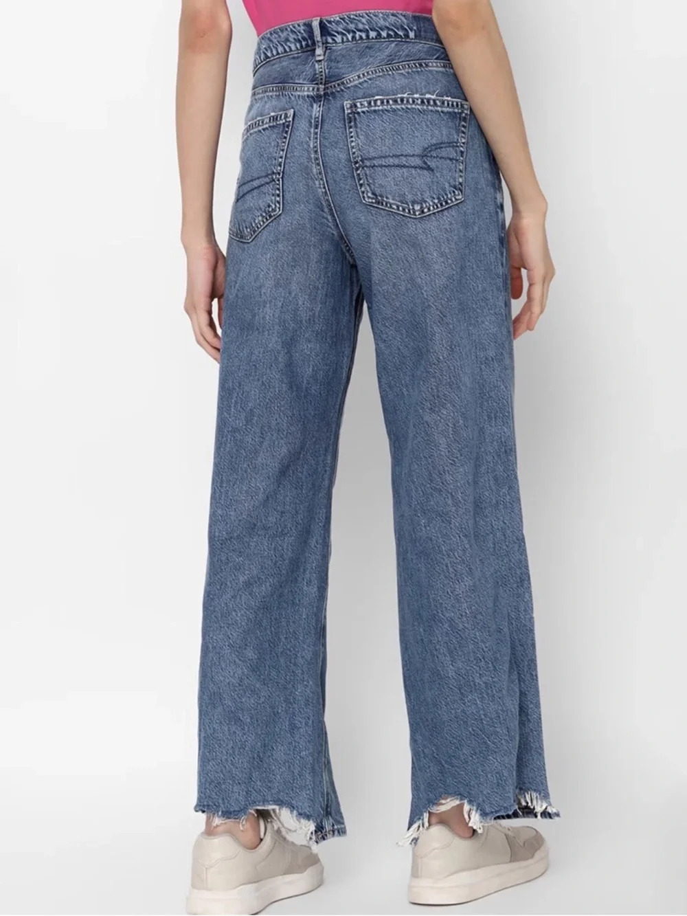 American Eagle Super High Rise Baggy Wide Leg Jeans - Picture 3 of 13